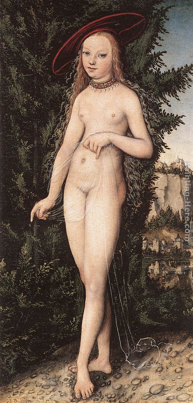 Lucas Cranach the Elder Venus Standing in a Landscape